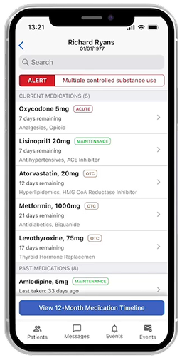 Cureatr product interface